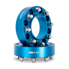 Load image into Gallery viewer, Mishimoto Borne Off-Road Wheel Spacers 8x165.1 116.7 50 M14 Blue
