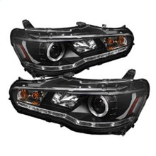 Load image into Gallery viewer, Spyder Mitsubishi Lancer/EVO-10 08-14 Projector Halogen Model- LED Halo DRL Blk PRO-YD-ML08-DRL-BK
