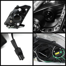 Load image into Gallery viewer, Spyder Nissan 350Z 03-05 Projector Headlights Halogen Model Only - DRL Black PRO-YD-N350Z02-DRL-BK
