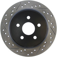 Load image into Gallery viewer, StopTech 03-09 Chrysler PTCruiser Tur / 03-05 Dodge Neon SRT-4 Rear Right Slotted &amp; Drilled Rotor
