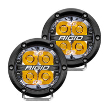 Load image into Gallery viewer, Rigid Industries 360-Series 4in LED Off-Road Spot Beam - Amber Backlight (Pair)
