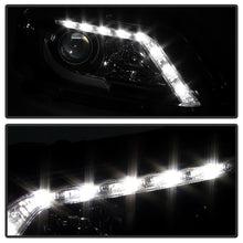 Load image into Gallery viewer, Spyder Honda Accord 2013-2015 4DR Projector Headlights Light Bar DRL Black PRO-YD-HA13-LBDRL-BK
