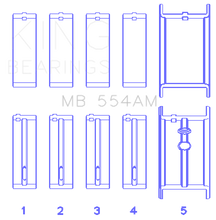 Load image into Gallery viewer, King GM 265/283/302/327 8 Cyl (0.50 Oversized) Main Bearing Set
