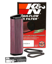 Load image into Gallery viewer, K&amp;N 07-12 Ducati 1098/1098S/1098R/848 848/1198S/Streetfighter/848 Evo/Diavel Replacement Air Filter
