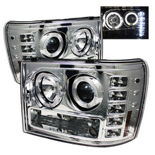 Load image into Gallery viewer, Spyder GMC Sierra 1500/2500/3500 07-13 Projector Headlights LED Halo- LED Chrome PRO-YD-GS07-HL-C

