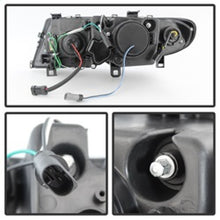 Load image into Gallery viewer, Spyder BMW E46 3-Series 02-05 4DR Projector Headlights 1PC 3D Halo Blk PRO-YD-BMWE4602-4D-3DDRL-BK
