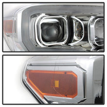 Load image into Gallery viewer, xTune Toyota Tacoma 16-18 DRL Light Bar Projector Headlights - Chrome PRO-JH-TTA16-LBDRL-C
