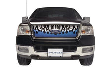 Load image into Gallery viewer, Putco 07-10 GMC Sierra HD Flaming Inferno Stainless Steel Grilles - Blue (Painted)
