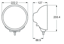 Load image into Gallery viewer, Hella Rallye 4000 series BlackEuro Beam 12V Halogen Lamp with Position Lamp

