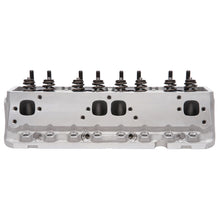 Load image into Gallery viewer, Edelbrock Cylinder Head Victor Jr SBC 23 Deg 220cc Complete for Hydraulic Roller Cam
