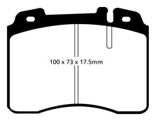 Load image into Gallery viewer, EBC 92-96 Ferrari 512TR 5.0 Yellowstuff Front Brake Pads
