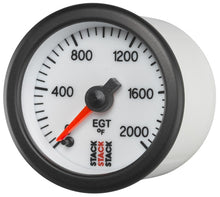 Load image into Gallery viewer, Autometer Stack 52mm 0-2000 Deg F Pro Stepper Motor Exhaust Gas Temp Gauge - White
