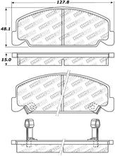 Load image into Gallery viewer, StopTech Street Touring 93-00 Honda Civic DX w/ Rr Drum Brakes Front Brake Pads
