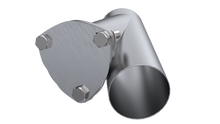 Load image into Gallery viewer, QTP 3.5in Weld-On QTEC Exhaust Cutout Y-Pipe
