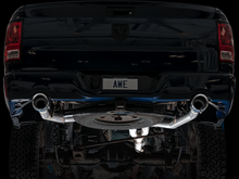 Load image into Gallery viewer, AWE Tuning 09-18 RAM 1500 5.7L (w/Cutouts) 0FG Dual Rear Exit Cat-Back Exhaust - Chrome Silver Tips

