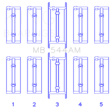 Load image into Gallery viewer, King BMW M10B15/18/20 (Size 0.25) Performance Main Bearing Set
