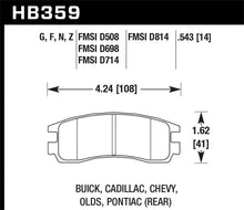 Load image into Gallery viewer, Hawk 95-02 Chevy Cavalier (w/ 225mm Drum) / 95-07 Chevy Monte Carlo DTC-60 Race Rear Brake Pads
