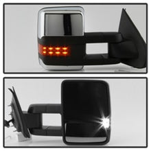Load image into Gallery viewer, xTune Chevy Silverado 14-16 Heated Amber LED Signal Mirror Chrome MIR-CSIL14S-G3C-PWH-AM-SET

