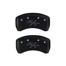 Load image into Gallery viewer, MGP 4 Caliper Covers Engraved Front Block/Challenger Engraved Rear Vintage Style/RT Red fnsh slvr ch
