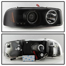 Load image into Gallery viewer, Spyder GMC Sierra 1500/2500 99-06 Projector Headlights CCFL Halo LED Blk Smke PRO-YD-CDE00-CCFL-BSM
