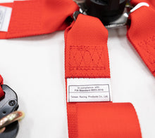 Load image into Gallery viewer, NRG FIA 6pt 2in. Shoulder Belt for HANS Device/ Rotary Cam Lock Buckle/ 3in. Waist Belt - Red
