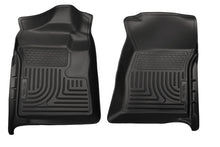 Load image into Gallery viewer, Husky Liners 2012.5 Ford SuperDuty/F-250/F-350 Regular Cab WeatherBeater Black Floor Liners
