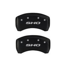 Load image into Gallery viewer, MGP 4 Caliper Covers Engraved Front &amp; Rear SHO Red finish silver ch
