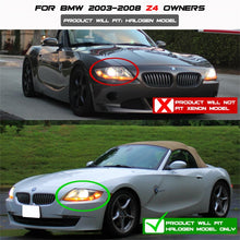 Load image into Gallery viewer, Spyder BMW Z4 03-08 Projector Headlights Halogen Model Only - LED Halo Chrome PRO-YD-BMWZ403-HL-C
