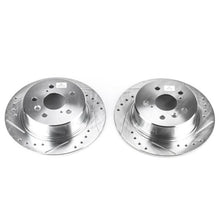 Load image into Gallery viewer, Power Stop 95-99 Toyota Avalon Rear Evolution Drilled &amp; Slotted Rotors - Pair
