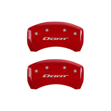 Load image into Gallery viewer, MGP 4 Caliper Covers Engraved Front &amp; Rear With out stripes/Dart Yellow finish black ch
