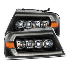 Load image into Gallery viewer, AlphaRex 04-08 Ford F-150 (No 2004 Heritage) NOVA-Series LED Proj HL Alpha-Blk w/Actv Lgt / Seq. Sig
