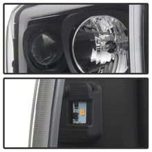 Load image into Gallery viewer, Spyder 99-04 Ford F250 Super Duty Projector Headlights - Light Bar - Black PRO-YD-FF25099V2-LB-BK
