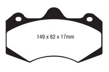 Load image into Gallery viewer, EBC AP Racing Caliper CP7040 Yellowstuff Brake Pads
