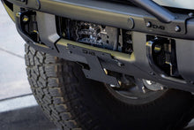Load image into Gallery viewer, DV8 Offroad 21-22 Ford Bronco Factory Front Bumper Licence Relocation Bracket - Front
