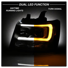 Load image into Gallery viewer, Spyder 07-14 Chevy Suburban/Tahoe V2 Projector Headlights LED Turn Sig Black PRO-YD-CSUB07V3-SB-BK
