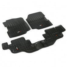 Load image into Gallery viewer, Rugged Ridge Floor Liner Front/Rear Black 1976-1986 Jeep CJ-7 / Jeep Wrangler 87-95 / YJ
