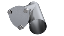 Load image into Gallery viewer, QTP 3in Weld-On QTEC Exhaust Cutout Y-Pipe
