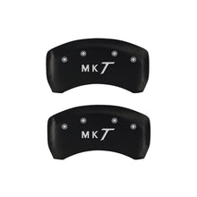 Load image into Gallery viewer, MGP 4 Caliper Covers Engraved Front Lincoln Engraved Rear MKT Red finish silver ch
