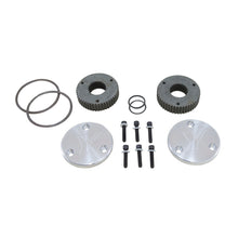 Load image into Gallery viewer, Yukon Gear Hardcore Drive Flange Kit For Dana 44 / 30 Spline Outer Stubs. Yukon Engraved Caps

