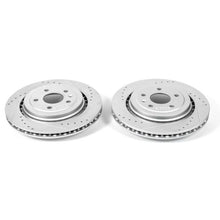 Load image into Gallery viewer, Power Stop 14-19 Chevrolet Corvette Rear Evolution Drilled &amp; Slotted Rotors - Pair
