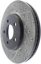 Load image into Gallery viewer, StopTech 03-09 Lincoln Town Car / 03-09 Mercury Grand Marquis Front Right Slotted &amp; Drilled Rotor
