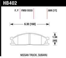 Load image into Gallery viewer, Hawk 87-05 Nissan Pathfinder (Various) / 86-97 PickUp D21 (Various) HPS Street Front Brake Pads

