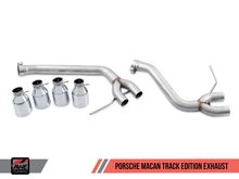Load image into Gallery viewer, AWE Tuning Porsche Macan Track Edition Exhaust System - Chrome Silver 102mm Tips
