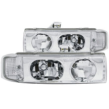 Load image into Gallery viewer, ANZO 1995-2005 Chevrolet Astro Van Crystal Headlights Chrome 1pc
