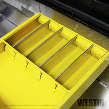 Load image into Gallery viewer, Westin/Brute 9in x 15in tray w/ 4 Silver Aluminum Dividers - Yellow
