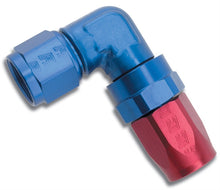 Load image into Gallery viewer, Russell Performance -8 AN Red/Blue 90 Degree Forged Aluminum Swivel Hose End
