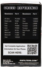 Load image into Gallery viewer, K&amp;N Oil Filter for Ford/Lincoln/Mercury/Mazda/Chrysler/Dodge/Jeep/Jaguar 3in OD x 5.063in H
