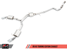 Load image into Gallery viewer, AWE Tuning Audi B9 A5 Touring Edition Exhaust Dual Outlet - Diamond Black Tips (Includes DP)
