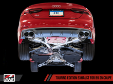 Load image into Gallery viewer, AWE Tuning Audi B9 S5 3.0T Touring Edition Exhaust - Diamond Black Tips (90mm)

