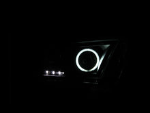 Load image into Gallery viewer, ANZO 2010-2014 Ford Mustang Projector Headlights w/ Halo Black (CCFL)
